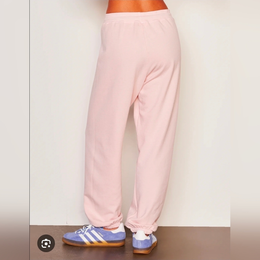 Sundry New Women's Creamy Light Pink Jogger Pants Size Large‎ Pullon Pockets